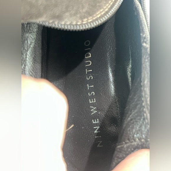 Vintage Brown leather upper boots size 9.5 to 10 fits very good condition - Picture 14 of 14